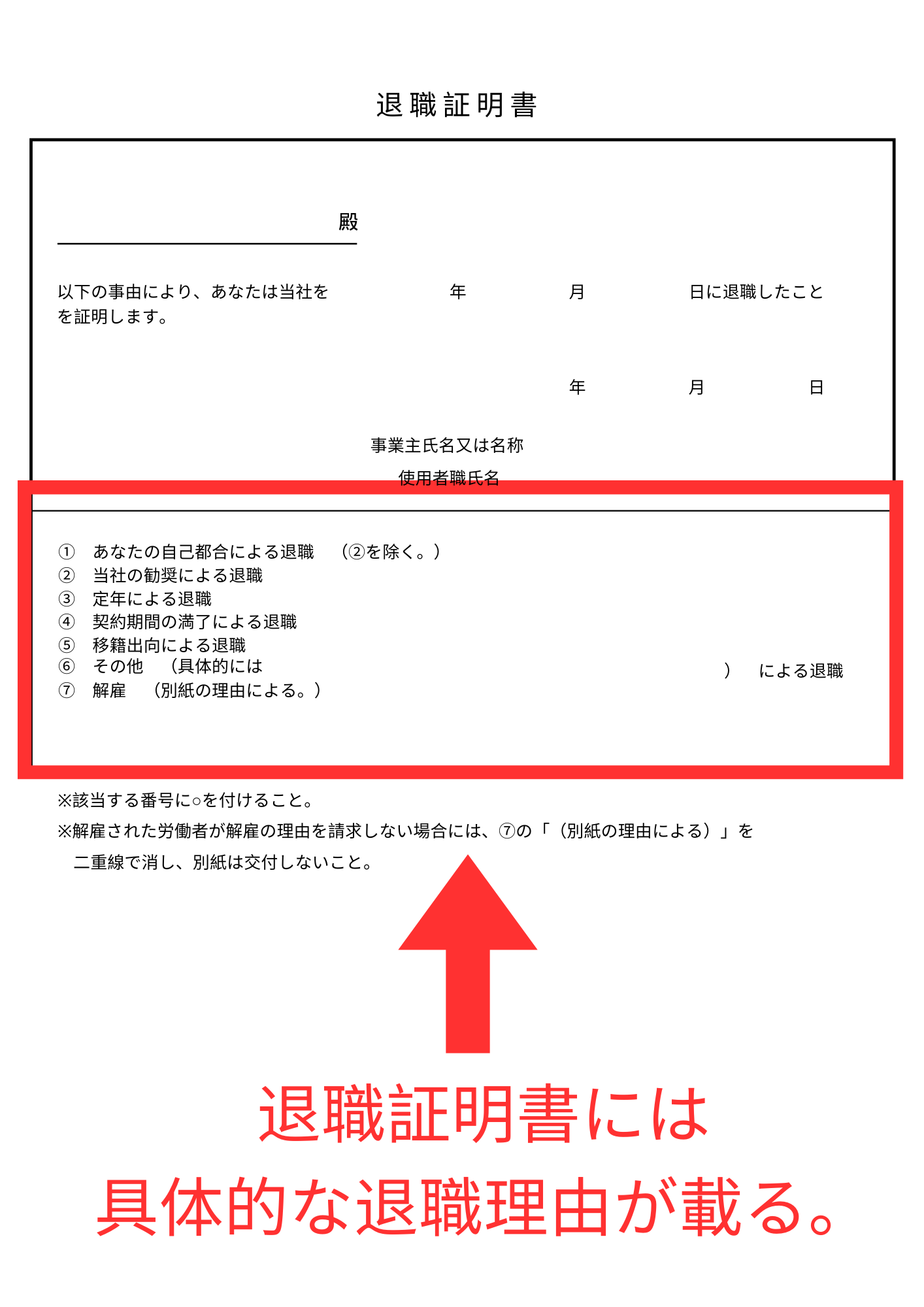 退職証明書